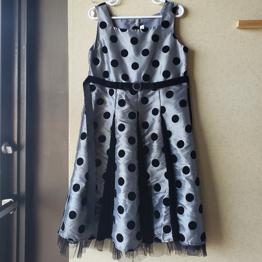 Black and silver youngland girls dress